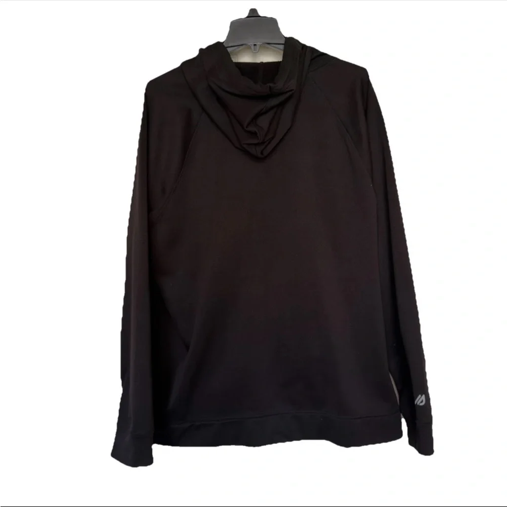 Eddie Bauer Hoodie Mens Large Black Motion FreeDry Full Zip Performance Fleece - Picture 6 of 12